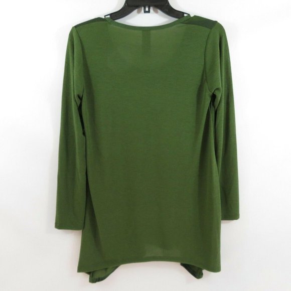 GO COUTURE M Green Camo Long Sleeve Tunic Top - Picture 6 of 9